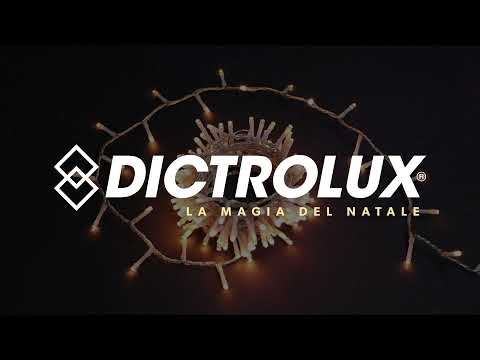DICTROLUX - Catena Luminosa 180 LED Oro 7,2 metri